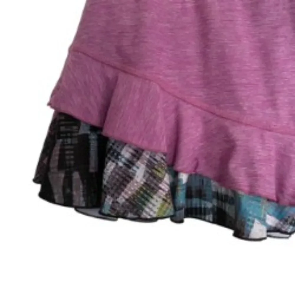 Sofibella Purple Ruffle Tennis Skort Medium
